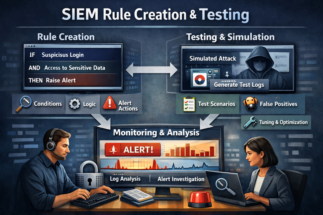 SIEM Rule Creation and Testing